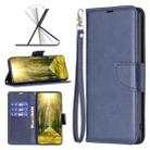 For Nokia X30 Lambskin Texture Pure Color Leather Phone Case(Blue) - 1