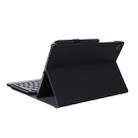A610 For Galaxy Tab S6 Lite 10.4 P610 / P615 (2020) Bluetooth Keyboard Tablet Case with Stand & Elastic Pen Band(Black) - 1