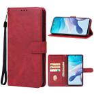 For Motorola Moto G53 Leather Phone Case(Red) - 1