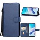 For Motorola Moto G53 Leather Phone Case(Blue) - 1