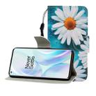 For One Plus 8 Colored Drawing Horizontal Flip Leather Case with Holder & Card Slot & Wallet(Chrysanthemum) - 1