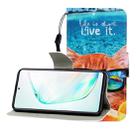 For Galaxy A91 Colored Drawing Horizontal Flip Leather Case with Holder & Card Slot & Wallet(Underwater Cat) - 1