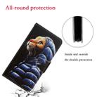 For LG K61 Colored Drawing Horizontal Flip Leather Case with Holder & Card Slot & Wallet(Down Jacket Cat) - 7