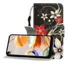 For LG K61 Colored Drawing Horizontal Flip Leather Case with Holder & Card Slot & Wallet(Safflower) - 1