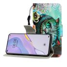 For Huawei Nova 7 Colored Drawing Horizontal Flip Leather Case with Holder & Card Slot & Wallet(Green Eyes) - 1