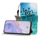For Huawei Nova 7 Colored Drawing Horizontal Flip Leather Case with Holder & Card Slot & Wallet(Blue Coconut Grove) - 1