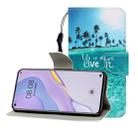 For Huawei Nova 7 Colored Drawing Horizontal Flip Leather Case with Holder & Card Slot & Wallet(Coconut Tree) - 1
