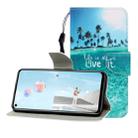 For Huawei Nova 7 SE Colored Drawing Horizontal Flip Leather Case with Holder & Card Slot & Wallet(Coconut Tree) - 1