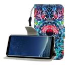 For Galaxy S8 Plus Colored Drawing Horizontal Flip Leather Case with Holder & Card Slot & Wallet(Mandala) - 1
