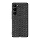 For Samsung Galaxy S23 5G Carbon Fiber Texture Printing Phone Case(Black) - 1