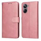 For Realme 10 Pro 5G Classic Calf Texture Flip Leather Phone Case(Rose Gold) - 1