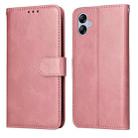 For Samsung Galaxy A04e Classic Calf Texture Flip Leather Phone Case(Rose Gold) - 1