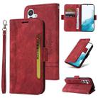 For Samsung Galaxy A34 5G BETOPNICE Dual-side Buckle Leather Phone Case(Red) - 1