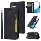 For Samsung Galaxy A54 5G BETOPNICE Dual-side Buckle Leather Phone Case(Black) - 1