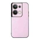 For OPPO Reno9 Pro+ Cowhide Texture PU Phone Case(Pink) - 1