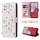 For Samsung Galaxy A14 5G Bronzing Painting RFID Leather Phone Case(Dreid Flower World) - 1