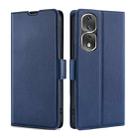 For Honor 80 Pro Ultra-thin Voltage Side Buckle Horizontal Flip Leather Phone Case(Blue) - 1