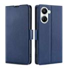 For Huawei nova 10 SE Ultra-thin Voltage Side Buckle Horizontal Flip Leather Phone Case(Blue) - 1