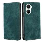 For Huawei nova 10 SE RFID Anti-theft Brush Magnetic Leather Phone Case(Green) - 1