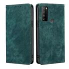 For TCL 30XL 2022 RFID Anti-theft Brush Magnetic Leather Phone Case(Green) - 1