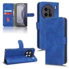 For  vivo X90 Pro+ Skin Feel Magnetic Flip Leather Phone Case(Blue) - 1