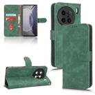 For  vivo X90 Pro+ Skin Feel Magnetic Flip Leather Phone Case(Green) - 1