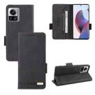 For Motorola Edge 30 Ultra / Moto X30 Pro Magnetic Clasp Flip Leather Phone Case(Black) - 1