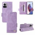 For Motorola Edge 30 Ultra / Moto X30 Pro Magnetic Clasp Flip Leather Phone Case(Purple) - 1