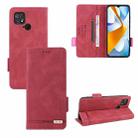 For Xiaomi Poco C40 Magnetic Clasp Flip Leather Phone Case(Red) - 1