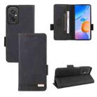 For Xiaomi Redmi 11 Prime 4G Magnetic Clasp Flip Leather Phone Case(Black) - 1