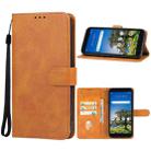 For AT&T Calypso 3 U328AA Leather Phone Case(Brown) - 1