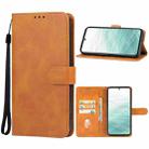 For Fujitsu Arrows N F-51C Leather Phone Case(Brown) - 1