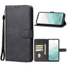 For Fujitsu Arrows N F-51C Leather Phone Case(Black) - 1