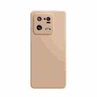 For Xiaomi 13 Pro Imitation Liquid Silicone Phone Case(Apricot) - 1