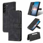 For Samsung Galaxy S23 5G AZNS Dream II Skin Feel Flip Leather Phone Case(Black) - 1