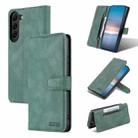 For Samsung Galaxy S23 5G AZNS Dream II Skin Feel Flip Leather Phone Case(Green) - 1