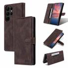 For Samsung Galaxy S23 Ultra 5G AZNS Dream II Skin Feel Flip Leather Phone Case(Coffee) - 1