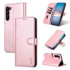 For Samsung Galaxy S23 5G AZNS Skin Feel Calf Texture Flip Leather Phone Case(Rose Gold) - 1
