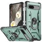 For Google Pixel 7 5G Ring Holder Phone Case(Midnight Green) - 1