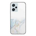 For Xiaomi Redmi Note 12 Pro+ China Hollow Marble Pattern TPU Precise Hole Phone Protective Case(Grey) - 1
