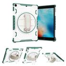 For iPad 9.7 2018/2017 Shockproof Tablet Case with Holder & Hand Strap(Green) - 1