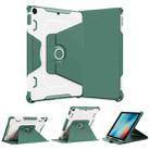 For iPad 9.7 2018/2017 / Air 1/Air 2 360 Degree Rotating Armored Smart Tablet Leather Case(Green) - 1