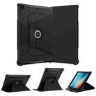 For iPad 9.7 2018/2017 / Air 1/Air 2 360 Degree Rotating Armored Smart Tablet Leather Case(Black) - 1