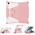 For Samsung Galaxy Tab A8 10.5 2021 360 Degree Rotating Armored Smart Tablet Leather Case(Pink) - 1
