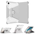 For Samsung Galaxy Tab A8 10.5 2021 360 Degree Rotating Armored Smart Tablet Leather Case(Grey) - 1