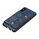 For Huawei Enjoy 10e PU + TPU Shockproof Magnetic Protective Case with Card Slots(Blue) - 4