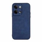 For OPPO Reno9 / Reno9 Pro Morocco Texture PU Phone Case(Blue) - 1