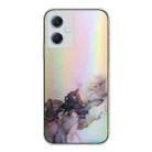 For Xiaomi Redmi Note 12 China Laser Marble Pattern Clear TPU Protective Phone Case(Black) - 1