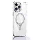 For iPhone 14 Pro Skin Feel MagSafe Shockproof Protective Phone Case with Holder(White) - 1