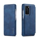 For Huawei P40 Pro LC.IMEEKE Hon Ancient Series Horizontal Flip Leather Case with Holder & Card Slot(Blue) - 1